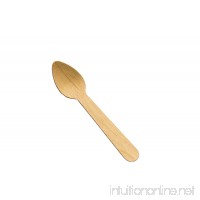 Perfect Stix Green Spoon 110-24pk Birchwood Compostable Cutlery Ice Cream Taster Spoon  4-1/2" Length (Pack of 24) - B009EE0CM4